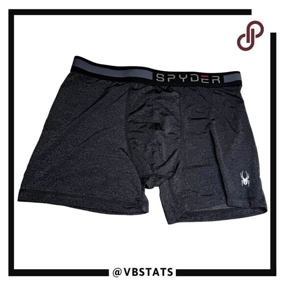 Spyder Men's Performance Sports Mesh Pull On Boxer Brief Gray Size Large - Picture 1 of 5